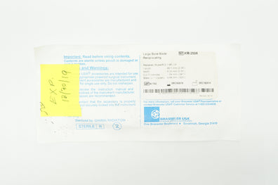 Braseller KM-250R Large Bone Blade Reciprocating 2.36 x 0.25 x .041 x .025inch (x)